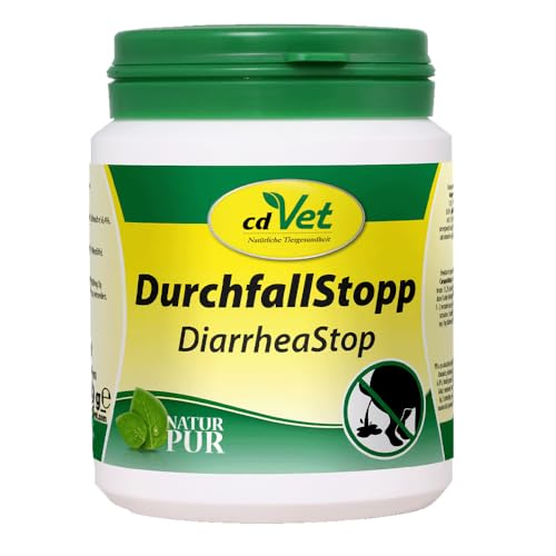 cdVet Naturprodukte DurchfallStopp 150 g - Hund, Katze - Diät-Ergänzungsfuttermittel - Resorptionsstörung im Darm - bildet Schutzbarriere - Bindung von Toxinstoffen - B-Vitamin - Gesundheit - von cdVet