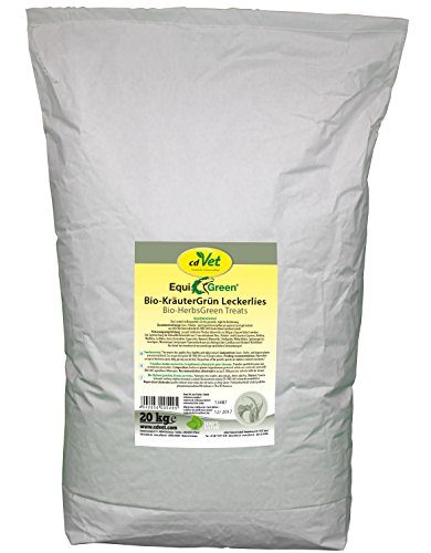 cdVet Naturprodukte EquiGreen Bio-KräuterGrün Leckerlis 20kg von cdVet