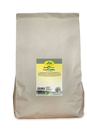 cdVet Naturprodukte EquiGreen CushingMix 2 kg, Pferde und Ponys, Stoffwechselprobleme, Entgiftungsorgane, Vitalstoffe, mit Möchspfeffer und Grünhafer von cdVet