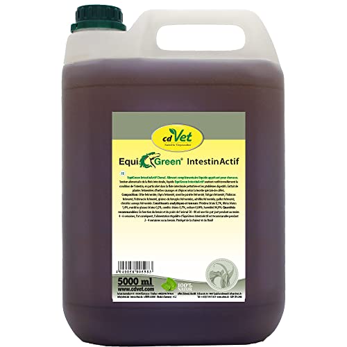 cdVet Naturprodukte EquiGreen DarmAktiv 5 Liter - Unterstützung der Darmkondition - Verdauungsprobleme - Darmflora - Immunsystem - wertvolle Milchsäuren+Antioxidantien+Enzyme+Vitamine - von cdVet