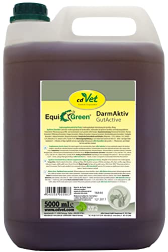 cdVet Naturprodukte EquiGreen DarmAktiv 5 Liter - Unterstützung der Darmkondition - Verdauungsprobleme - Darmflora - Immunsystem - wertvolle Milchsäuren+Antioxidantien+Enzyme+Vitamine - von cdVet