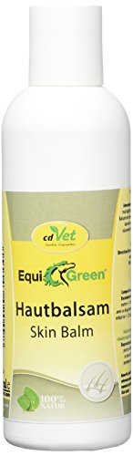 cdVet Naturprodukte EquiGreen Hautbalsam 200 ml - Pflegemittel für Pferde - Hautpflege, besonders für den Fesselbereicht - Krusten- und Grindbildung - mit Mandel- Johanniskrautöl und Ringelblume - von cdVet