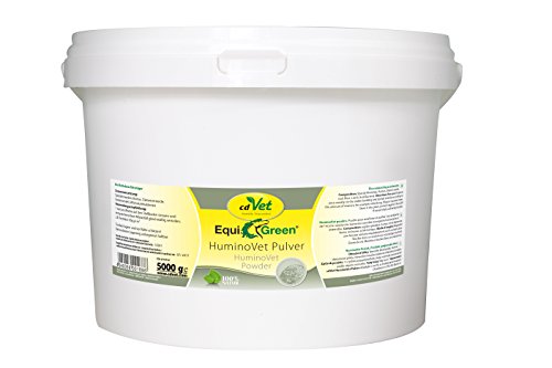 cdVet Naturprodukte EquiGreen HuminoVet Pulver 5 kg - Pferde - Rottebeschleuniger - schädigende Belastung erheblich reduziert - gesunde Stallluft - Senkung des Keimdruckes - gesunde Tiere - von cdVet