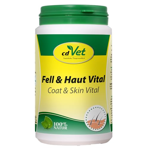 cdVet Naturprodukte Fell & Haut Vital Hund & Katze 150 g - Hund, Katze - Ergänzungsfuttermittel - Fell + Hautprobleme - Fellwechsel - Organismusunterstützung - Haarbruch - Schuppen - Haarverlust - cdVet Naturprodukte Fell & Haut Vital Hund & Katze 150 g - Hund, Katze - Ergänzungsfuttermittel - Fell + Hautprobleme - Fellwechsel - Organismusunterstützung - Haarbruch - Schuppen - Haarverlust - von cdVet
