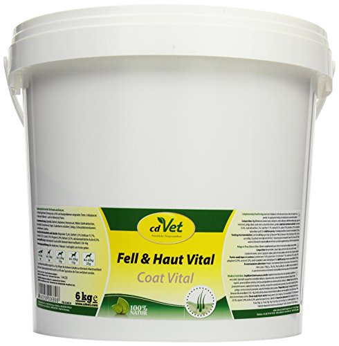 cdVet Naturprodukte Fell & Haut Vital Hund & Katze 6 kg - Hund, Katze - Ergänzungsfuttermittel - Fell + Hautprobleme - Fellwechsel - Organismusunterstützung - Haarbruch - Schuppen - Haarverlust - cdVet Naturprodukte Fell & Haut Vital Hund & Katze 6 kg - Hund, Katze - Ergänzungsfuttermittel - Fell + Hautprobleme - Fellwechsel - Organismusunterstützung - Haarbruch - Schuppen - Haarverlust - von cdVet