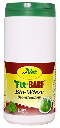 cdVet Naturprodukte Fit-BARF Bio-Wiese 700 g - Hunde - Bio-Kräuter-Kombination - Quelle für Mineralien, Vitamine und Spurenelemente - Basen-Regulation - Vitamine - Rohfütterung - BARFEN - von cdVet