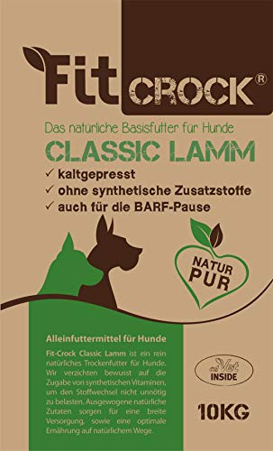 cdVet Fit-Crock Hundefutter trocken Classic Lamm Maxi 2 kg, glutenfrei von cdVet