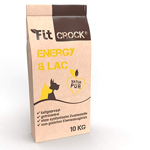 cdVet Fit-Crock Hundefutter trocken Energy & Lac 10 kg, getreidefrei von cdVet