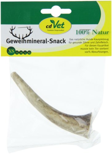 cdVet Naturprodukte Geweihmineral-Snack XS - Hund -Einzelfuttermittel - Spielzeug - Beschäftigung - gesunde Zähne + Zahnfleisch - Abwurfstange - antiallergen - ohne Farb + Konservierungsstoffe - cdVet Naturprodukte Geweihmineral-Snack XS - Hund -Einzelfuttermittel - Spielzeug - Beschäftigung - gesunde Zähne + Zahnfleisch - Abwurfstange - antiallergen - ohne Farb + Konservierungsstoffe - von cdVet