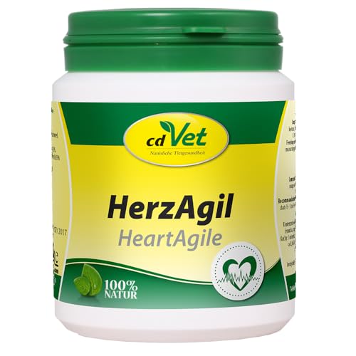 cdVet Naturprodukte HerzAgil 70 g - Hund, Katze, Heimtiere - Ergänzungsfuttermittel - Unterstützung der Herzfunktion - allgemeine Vitalitätsförderung - Unterstützung des Herz-Kreislaufsystems - von cdVet