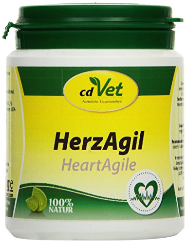 cdVet Naturprodukte HerzAgil 70 g - Hund, Katze, Heimtiere - Ergänzungsfuttermittel - Unterstützung der Herzfunktion - allgemeine Vitalitätsförderung - Unterstützung des Herz-Kreislaufsystems - von cdVet