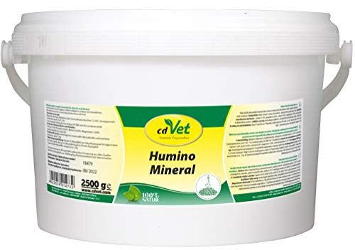cdVet Naturprodukte HuminoMineral 2,5 kg - Hund, Katze - Mineralergänzungsfuttermittel - Magen-Darm Regulation - Vitamin + Mineralstoffgeber - hoher Zink + Magnesiumgehalt - Zellschutz - Gesundheit - von cdVet