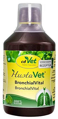 cdVet BronchialVital 500 ml – flüssiges Ergänzungsfuttermittel zur Unterstützung der Atemwege und Immunabwehr für Hunde und Katzen von cdVet