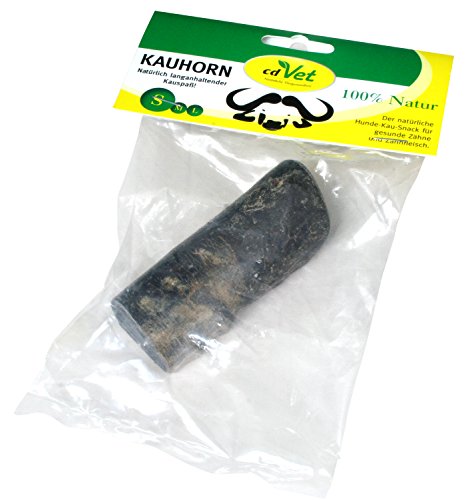 cdVet Naturprodukte Kauhorn S - Hund - Einzelfuttermittel - Entspannung + Stressbewältigung - Zahnpflege - Training für Gesichts + Maulmuskulatur - Harte Konsistenz - natürlich + langanhaltend - cdVet Naturprodukte Kauhorn S - Hund - Einzelfuttermittel - Entspannung + Stressbewältigung - Zahnpflege - Training für Gesichts + Maulmuskulatur - Harte Konsistenz - natürlich + langanhaltend - von cdVet