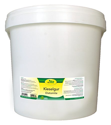 cdVet Naturprodukte Kieselgur 5 kg - Hund, Katze, Vogel, Kleintiere - Trockenhilfsstoff - Feuchtigkeitsbindend - bindet Floh + Milbenkot - Stallhygiene - Stallklima - 100% Natur - Kieselalgen - von cdVet