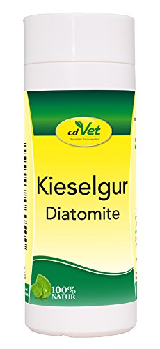 cdVet Naturprodukte Kieselgur 50 g - Hund, Katze, Vogel, Kleintiere - Trockenhilfsstoff - Feuchtigkeitsbindend - bindet Floh + Milbenkot - Stallhygiene - Stallklima - 100% Natur - Kieselalgen von cdVet