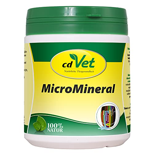 cdVet MicroMineral Hund & Katze 500g - Nahrungsergänzung für Haustiere mit Mineralstoffen und Spurenelementen wie Magnesium und Calcium sowie Vitaminen von cdVet