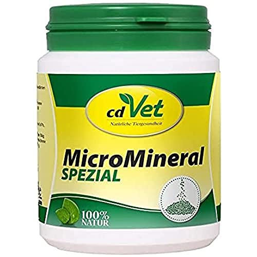 cdVet Naturprodukte MicroMineral Spezial 500 g - Hund, Katze, Pferd - Vitamin- Mineralstoff- und Spurenelementgeber - Magen-Darm Regulation - Eisenquelle - Zellschutz - Muskelaufbau - Vitalität - von cdVet