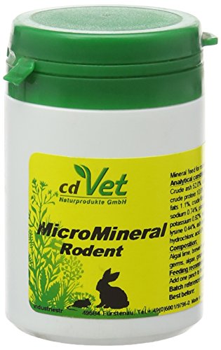 cdVet Naturprodukte MicroMineral für Nager 60 g - naturbelassene Mikronährstoffversorgung - natürliche Mineralisierung und Vitaminabdeckung - Entlastung Entgiftungsorgane - Calcium - Magnesium - cdVet Naturprodukte MicroMineral für Nager 60 g - naturbelassene Mikronährstoffversorgung - natürliche Mineralisierung und Vitaminabdeckung - Entlastung Entgiftungsorgane - Calcium - Magnesium - von cdVet