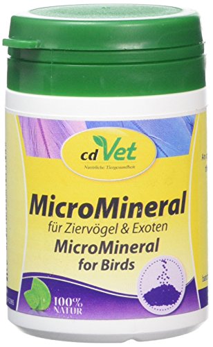 MicroMineral für Ziervögel & Exoten | mit rein natürlichen Zutaten 60g von cdVet