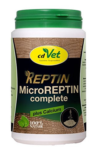 cdVet Naturprodukte MicroREPTIN complete 250 g - Reptilien - verbessert Nähr- und Vitalstoffaufnahme im Darm -Versorgung mit Vitaminen, Mineralien, Spurennährstoffen - bindet Toxine im Darm - von cdVet