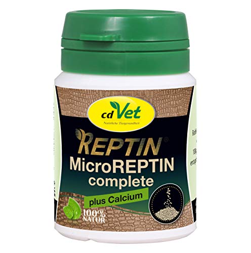 cdVet Naturprodukte MicroREPTIN complete 250 g - Reptilien - verbessert Nähr- und Vitalstoffaufnahme im Darm -Versorgung mit Vitaminen, Mineralien, Spurennährstoffen - bindet Toxine im Darm - von cdVet