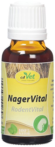 cdVet Naturprodukte NagerVital 20 ml - Kaninchen - Meerschweinchen - Unterstützung der Leber- und Nierenfunktion - Stoffwechselvorgänge positiver Einfluss auf Haut und Haar - Nahrungsergänzung - von cdVet