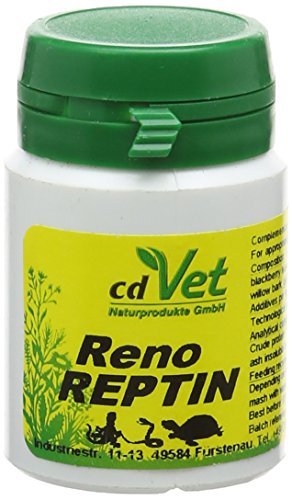 cdVet Naturprodukte RenoREPTIN 12,5 g - Reptilien - unterstützen die körpereigenen Abwehr- und Heilungsmechanismen - Harnwegsproblemen - Nieren- und Harnwege - natürliche Nahrungsergänzung - von cdVet