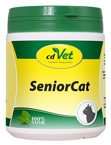 cdVet Naturprodukte SeniorCat 250 g - Katze - Ergänzungsfuttermittel - Defizite - Kräuter + Vitamine + Eisen - Lustlosigkeit - nach Krankheit + Operation - Mangel an Agilität - bei älteren Tieren - cdVet Naturprodukte SeniorCat 250 g - Katze - Ergänzungsfuttermittel - Defizite - Kräuter + Vitamine + Eisen - Lustlosigkeit - nach Krankheit + Operation - Mangel an Agilität - bei älteren Tieren - von cdVet