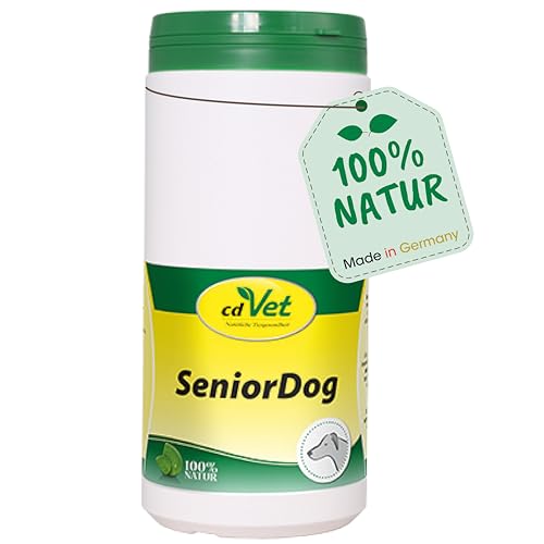 cdVet Naturprodukte SeniorDog 600 g - Hund - Ergänzungsfuttermittel - Defizite - Kräuter + Vitamine + Eisen - Lustlosigkeit - nach Krankheit + Operation - mangel an Agilität - bei älteren Tieren - von cdVet