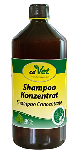 cdVet Naturprodukte Shampoo Konzentrat 1 Liter - Hund, Pferd - Pflegeshampoo - empfindliche Haut - pflegt + reinigt das Fell - beugt Schuppenbildung vor - verleiht dem Fell Glanz - nachfettend - cdVet Naturprodukte Shampoo Konzentrat 1 Liter - Hund, Pferd - Pflegeshampoo - empfindliche Haut - pflegt + reinigt das Fell - beugt Schuppenbildung vor - verleiht dem Fell Glanz - nachfettend - von cdVet