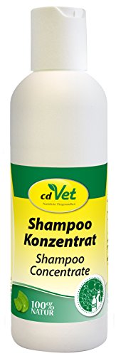 cdVet Naturprodukte Shampoo Konzentrat 200 ml - Hund, Pferd - Pflegeshampoo - empfindliche Haut - pflegt + reinigt das Fell - beugt Schuppenbildung vor - verleiht dem Fell Glanz - nachfettend - von cdVet
