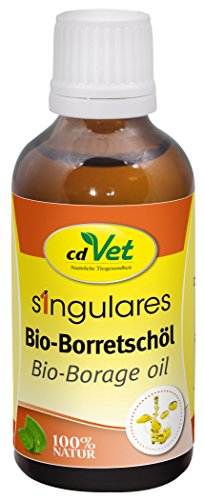 cdVet Naturprodukte Singulares Bio-Borretschöl 50 ml - Hund, Katze - unterstützt natürliche Hormonbalance+Stoffwechsel+Hautstoffwechsel - reich an ungesättigten Fettsäuren - 100% biologisch - cdVet Naturprodukte Singulares Bio-Borretschöl 50 ml - Hund, Katze - unterstützt natürliche Hormonbalance+Stoffwechsel+Hautstoffwechsel - reich an ungesättigten Fettsäuren - 100% biologisch - von cdVet