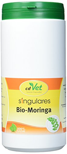 cdVet Naturprodukte Singulares Bio-Moringa 600 g - Hund, Katze, Pferd Kaninchen - Einzelfuttermittel - Reich an Vitaminen+Nährstoffen+Aminosäuren+ Eisen - aus ökologischem Anbau - 100% Bio-Moringa - cdVet Naturprodukte Singulares Bio-Moringa 600 g - Hund, Katze, Pferd Kaninchen - Einzelfuttermittel - Reich an Vitaminen+Nährstoffen+Aminosäuren+ Eisen - aus ökologischem Anbau - 100% Bio-Moringa - von cdVet