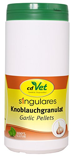 cdVet Naturprodukte Singulares Knoblauchgranulat 900 g - Pferd - natürlicher Insektenschutz - Schutz vor Endo-, und Ektoparasiten - insektenabwehrende Wirkung - überdeckt Eigengeruch - Gesundheit - von cdVet