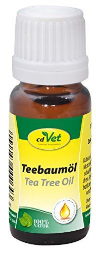 cdVet Naturprodukte Teebaumöl 10 ml - Tier - Spezialprodukt - vielseitig einsetzbar - hochwertig - schonend - natürlich + rein - Wohlbefinden - Wasserbaddestillationsverfahren - verträglich - von cdVet