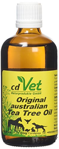 cdVet Naturprodukte Teebaumöl 100 ml - Tier - Spezialprodukt - vielseitig einsetzbar - hochwertig - schonend - natürlich - Wohlbefinden - Wasserbaddestillationsverfahren - verträglich -, 61 von cdVet