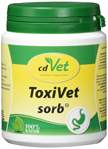 cdVet Naturprodukte ToxiVet sorb 150 g - Hund, Katze - Ergänzungsfuttermittel - Durchfall - Unterstützung der Organfunktion + Verdauungsorgane + Immunsystem - essentielle Aminosäure - Vitamine -, 478 von cdVet