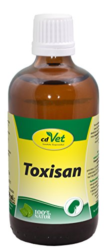 cdVet Naturprodukte Toxisan 100 ml - Hund, Katze - Ergänzungsfuttermittel - Unterstützung für Leber + Niere - Entgiftung - verbessert Haut + Haar - Voraussetzung für Stoffwechselvorgänge -, 6004 von cdVet