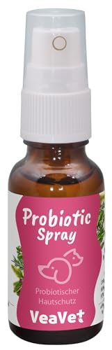 cdVet Naturprodukte VeaVet Probiotic-Spray 20 ml - Hund, Katze - Pflegespray - bei pilz- und keimgefährdeten Hautstellen - Schutz - wunde Haut - Bakterien - gesund - Wohlbefinden - von cdVet