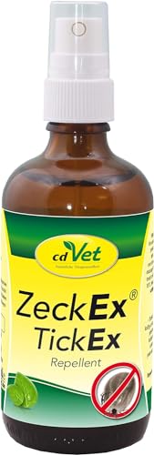 cdVet ZeckEx Zeckenabwehr-Spray 100 ml - Sofortschutz mit Langzeitwirkung für Mensch und Tier, natürliches Zeckenmittel ohne synthetische Zusatzstoffe, dermatologisch getestet von cdVet