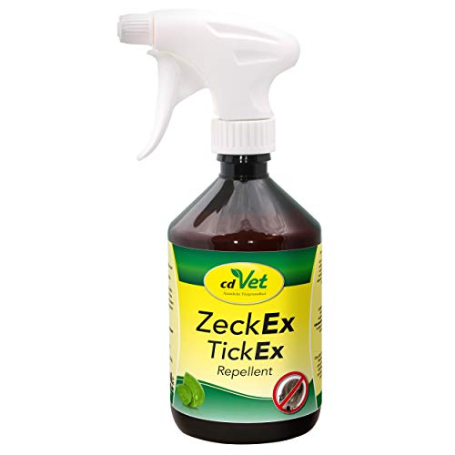 cdVet ZeckEx Zeckenabwehr-Spray 500 ml - Sofortschutz mit Langzeitwirkung für Mensch und Tier, natürliches Zeckenmittel ohne synthetische Zusatzstoffe, dermatologisch getestet von cdVet