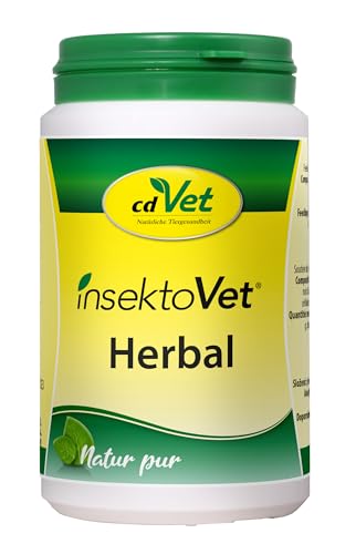 cdVet InsektoVet Herbal 100 g - natürliche Nahrungsergänzung für Hunde mit Vitaminen, Mineralstoffen und Spurenelementen zur Unterstützung des Hautstoffwechsels und Abwehrfunktion der Haut von cdVet