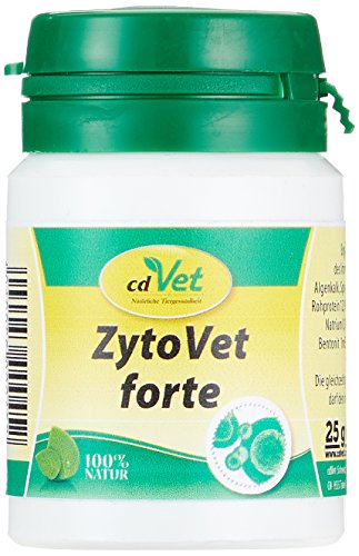 cdVet Naturprodukte ZytoVet forte 25 g - Hund, Katze - Ergänzungsfuttermittel - Unterstützung des Immunsystems - Autoimmunerkrankungen - Zellstoffwechselprobleme - gesunde Zellen - Gesundheit - cdVet Naturprodukte ZytoVet forte 25 g - Hund, Katze - Ergänzungsfuttermittel - Unterstützung des Immunsystems - Autoimmunerkrankungen - Zellstoffwechselprobleme - gesunde Zellen - Gesundheit - von cdVet