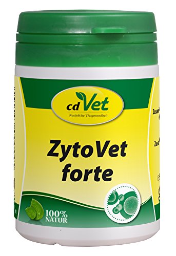 cdVet Naturprodukte ZytoVet forte 55 g - Hund, Katze - Ergänzungsfuttermittel - Unterstützung des Immunsystems - Autoimmunerkrankungen - Zellstoffwechselprobleme - gesunde Zellen - Gesundheit - von cdVet