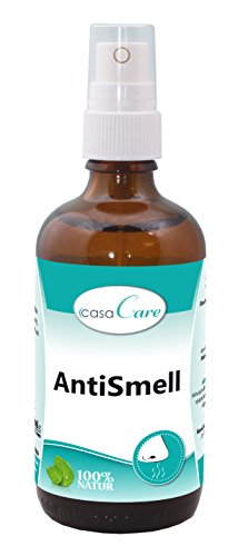 cdVet Naturprodukte casaCare AntiSmell 100 ml - elimiert organische Gerüche - Gestank - bei Urin + Kot + Katzenklogestank - einsetzbar gegen Zigarettenrauch + Schweiß + Müllgestank - natürlich - von cdVet