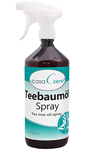 cdVet Naturprodukte casaCare Teebaumöl Spray 1 Liter - Duftölspray - angenehmer + frischer Duft - Reinigung der Atemluft - Verbesserung Raumklima - ätherische Öle - Wohlbefinden - natürlich - von cdVet