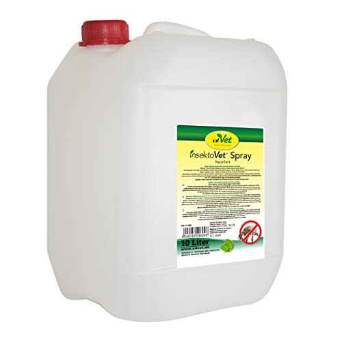 cdVet Naturprodukte insektoVet Spray 10 Liter - Hund - Katze - Schutz vor Flöhen, Insekten,Fliegen,Milben,Haarlingen und Zecken - Sofortschutz für alle Wirbeltiere - verhindert Parasitenbefall - cdVet Naturprodukte insektoVet Spray 10 Liter - Hund - Katze - Schutz vor Flöhen, Insekten,Fliegen,Milben,Haarlingen und Zecken - Sofortschutz für alle Wirbeltiere - verhindert Parasitenbefall - von cdVet