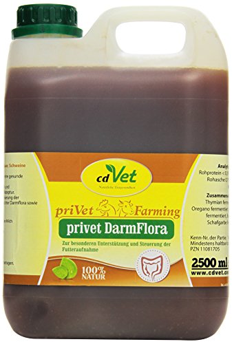 privet DarmFlora 2,5l für Wiederkäuer, Esel, Schweine, Geflügel, Kaninchen von cdVet