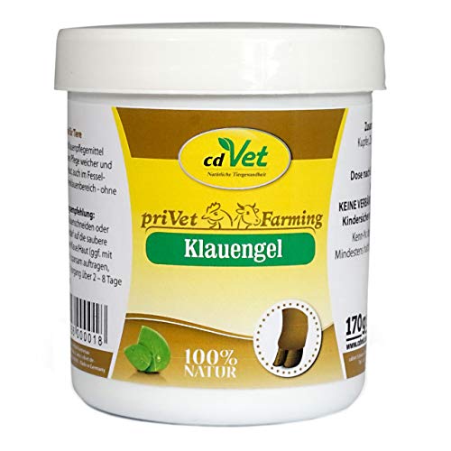 cdVet Naturprodukte privet Klauengel 170 g - Nutztiere, Pferd - Pflegemittel - intensive Pflege - belastende Haut - keine Hemmstoffe - pflegt Stellen im Zwischenklauenbereich - trockene Haut - von cdVet